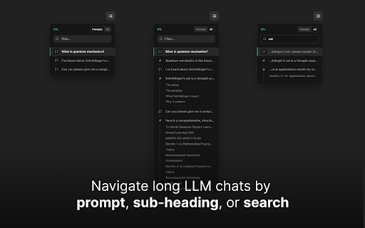 Scroll :: Navigate long conversations on Claude, ChatGPT, and Gemini
