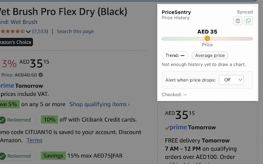 PriceSentry: UAE Price Tracker & Drop Alerts :: Track prices on Amazon.ae, iHerb, Zara, IKEA & more. Get instant price-drop alerts. Free, no ads. Built for UAE shoppers.