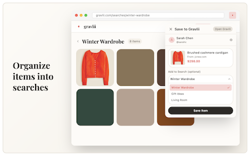 Gravlii :: Save and organize items from any website, then browse what your friends buy