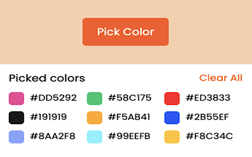 ColorSnapX :: ColorSnapX: Effortlessly pick colors, view history, and copy/remove colors with one click. Simplify your choices! 🎨 #ColorPicker