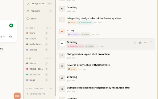 Chat Manager for Claude :: Folders, tags, prompt library, stats, search, and export for claude.ai. An unofficial power-user upgrade.
