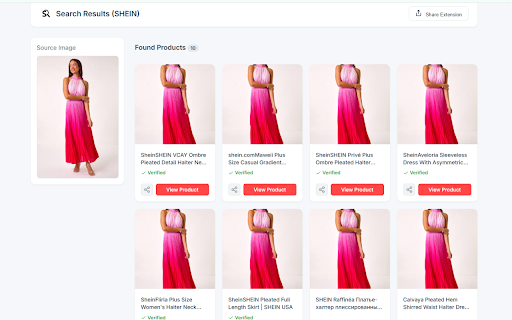 SHEIN Search By Image :: Right-click any image to search on SHEIN! Find products fast and dropship easily with this powerful image search tool.