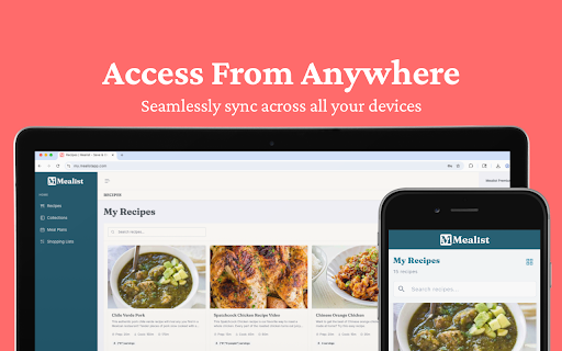 Mealist Recipe Manager :: Save recipes from any website with Mealist