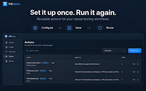 FillMatic :: Fill real-world web forms with realistic test data in one click