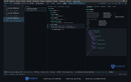 AG-UI / A2UI Inspector :: Live wire log, flame timeline, time-travel debugger and A2UI surface inspector for AG-UI agents. By Soverius AI.