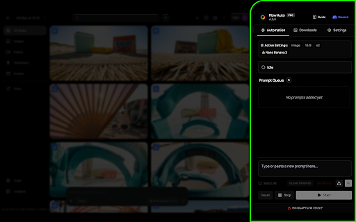 AutoFlow Ultra — Google Flow AI Automation :: Automate Google Flow AI video & image generation. Bulk prompts, auto-retry, XP, leveling, Daily Missions, and bonus limits.