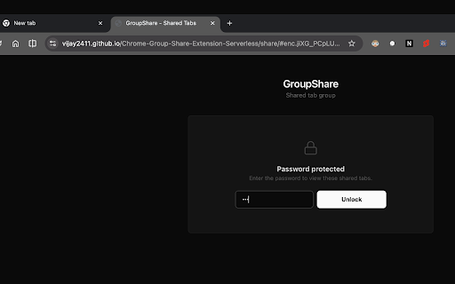 GroupShare :: Share Chrome Tab Groups as a single link. Recipients open all tabs instantly.