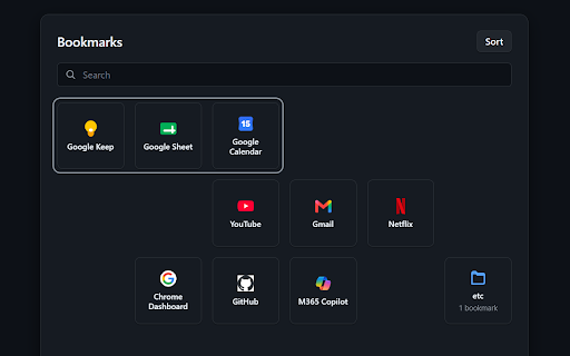 Tab Bookmark :: A bookmark manager that replaces your browser’s new tab page.
