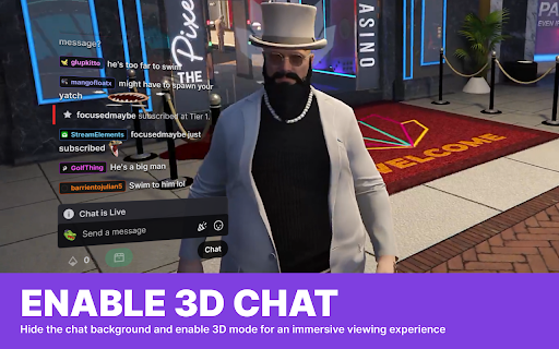 Twitch Chat Overlay :: Get a Twitch chat overlay when watching streams in theatre mode and fullscreen.