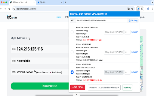 HubPRX - Dịch vụ Proxy VIP & Tool Uy Tín :: HubPRX - Dịch vụ Proxy VIP & Tool Uy Tín
-Hỗ trợ quản lý và sử dụng proxy hiệu quả và thuận tiện
-Giúp bảo mật địa chỉ IP
-Quản lý…