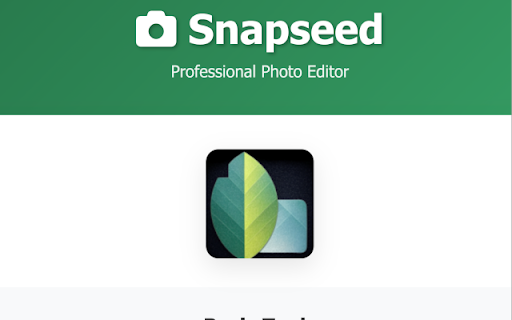 Snapseed - Photo Editor :: Snapseed is a complete and professional photo editor