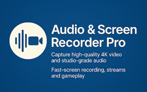 Audio & Screen Recorder Pro :: Capture Crystal-Clear 4k Video (3840 X 2160) and Professional Studio Quality Audio for Tutorials, Presentations, & Video Editing.