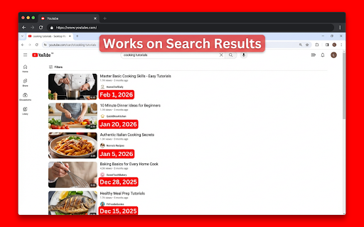 Show YouTube Video Upload Date :: See exact upload dates on YouTube videos instead of '1 year ago', '2 weeks ago', etc. Free, customizable, and privacy-focused.