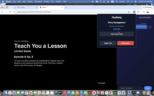 FluxParty :: Syncs Netflix playback with your FluxParty room