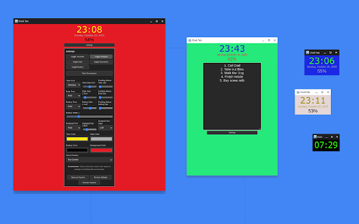 Very Practical Clock :: A customizable digital clock that always stays on top ...or not.
