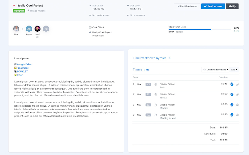 Scoro UI Refresh & Dark Mode :: Quality of life improvements and Dark Reader based dark mode for Scoro ✨