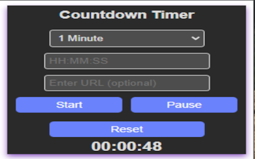 TimeOut :: A Chrome extension with a countdown timer that closes the current tab or opens a specified website after the countdown.