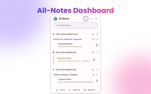 PagePebble - Sticky Notes for Webpages :: Create sticky notes on any webpage with rich formatting and custom colors. Notes appear automatically when you revisit pages.