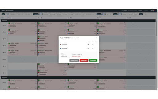 LedsCount Abitra :: Full-screen tournament cockpit for Vola and Xporty events. Pairs with a logged-in tournament tab.