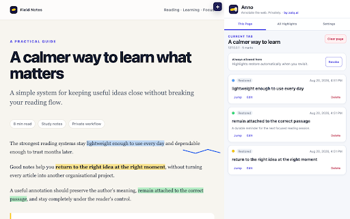Anno :: Annotate the web. Privately.
