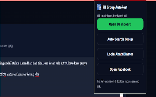 FB Group AutoPost (Standalone) :: Automate posting to Facebook Groups you joined, with scheduling and rate-limit handling.
