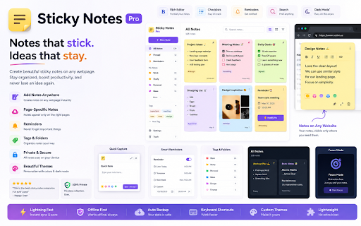 Sticky Notes Pro - Ultimate :: Professional sticky notes with voice notes, smart templates, and productivity features - all FREE!