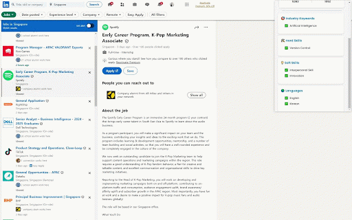 LinkedIn Job Analyzer :: Get job analytics and extract key skills from job descriptions to optimize your resume and applications.