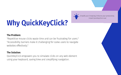 TapClick :: Easily trigger web elements using left and right arrow keys for hands-free navigation.