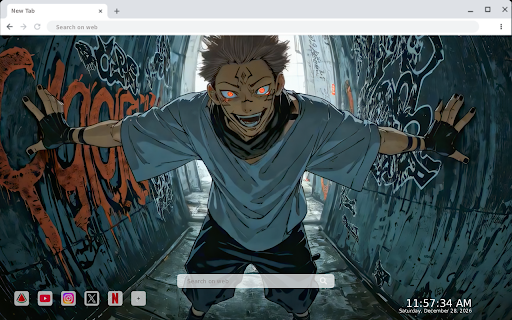 Jujutsu Kaisen Graffiti Alley Live Wallpaper :: Transform your new tab with dynamic Jujutsu Kaisen graffiti alley scenes, bringing vibrant HD visuals to your browsing experience.