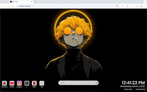 Zenitsu Agatsuma Anime 4K Live Wallpaper :: One of the most epic anime live wallpapers for Chrome – featuring Zenitsu Agatsuma’s lightning power in 4K.