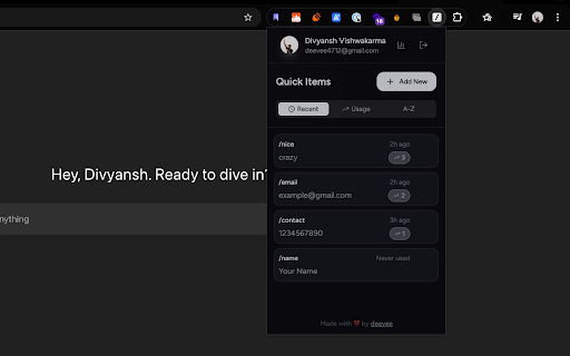Slash | Quick Type Text Replacement Tool :: Slash is a modern & secure text replacement tool lets you reuse text instantly — no copy, no retype, no stress.