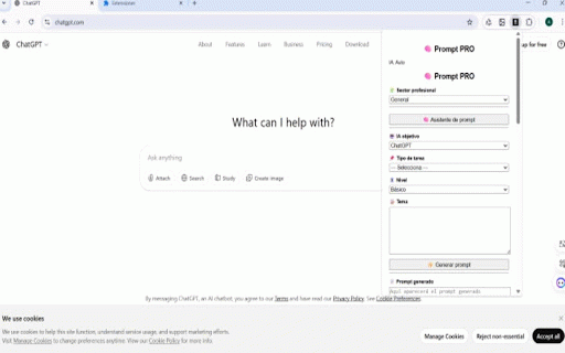 Prompt PRO – Gestor de Prompts IA :: Gestor profesional de prompts con autodetección de IA y asistente inteligente.
