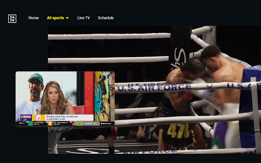 DAZN: Picture in Picture :: Extension to watch DAZN in Picture in Picture mode. Enables a separate floating window to enjoy your favorite video content.