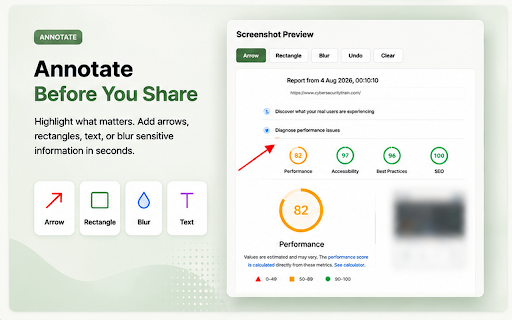 Instant Tab Screenshot :: Capture visible, area, full-page, or long screenshots as image or PDF. Right-click capture, preview annotation, instant copy.