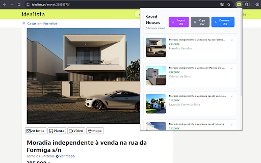 Idealista House Tracker :: Track houses from Idealista