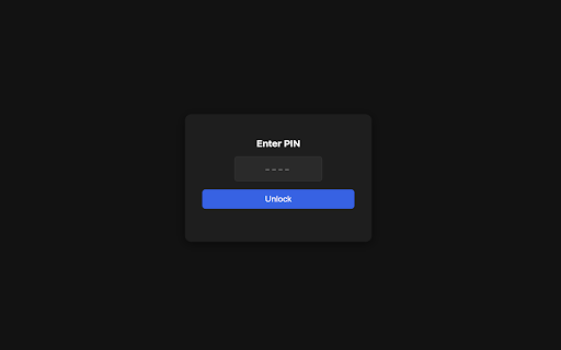 Profile PIN Lock :: Requires a PIN code upon Chrome profile launch.