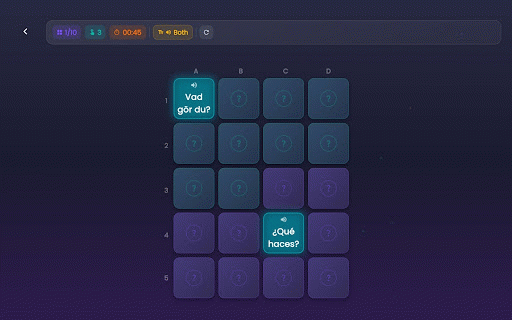 Play Homework :: Language learning — vocabulary training, chat exercises, and interactive games.