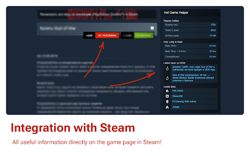 Hot.Game :: Use Hot.Game service for 100% and find best prices for any game with our extension!