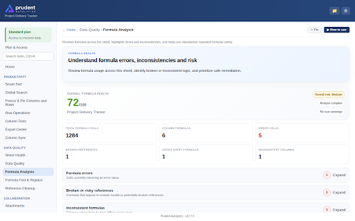 PA Smartsheet Tools :: AI-Powered Workspace for Smartsheet. Find broken formulas, fix data quality, and send any row to Power Automate.