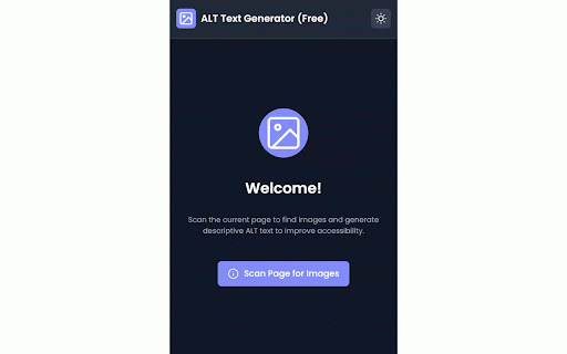 AI Image ALT Text Generator (Free) :: Generate intelligent ALT text for images on any webpage