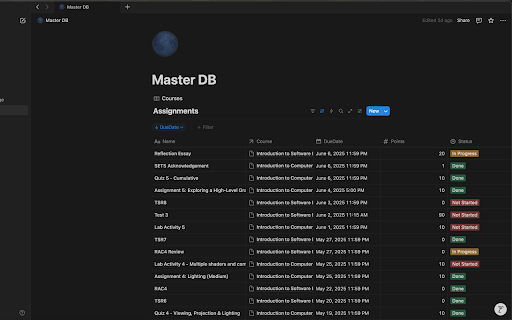 Canvas to Notion :: Seamlessly sync your Canvas assignments to Notion