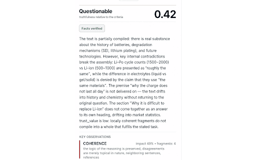 ClearWater :: Analyzes the coherence, grounding, and structure of text and code.