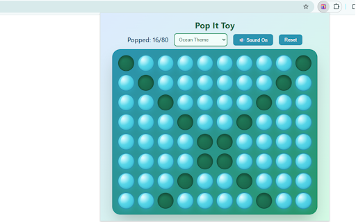 Pop It - Fidget Toy :: A delightful Pop It fidget toy right in your browser! Perfect for stress relief and fidgeting during work or study breaks.