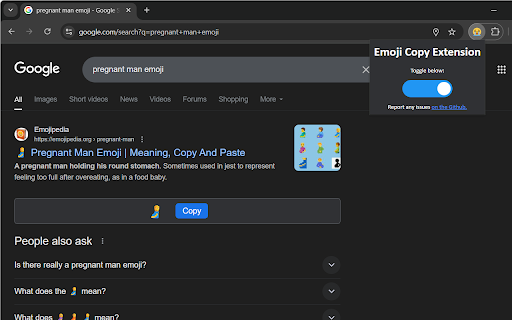 Emoji Copy Extension :: Copy any emoji from Emojipedia.org without having to leave the Google search results page!