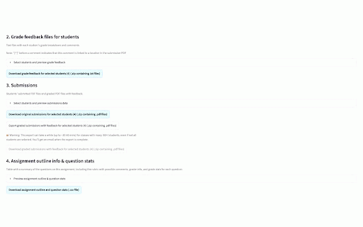 Gradescope API Tool :: Extension that allows opening the Gradescope API tool (https://gradescope-api-tool.streamlit.app/) from a logged-in Gradescope…
