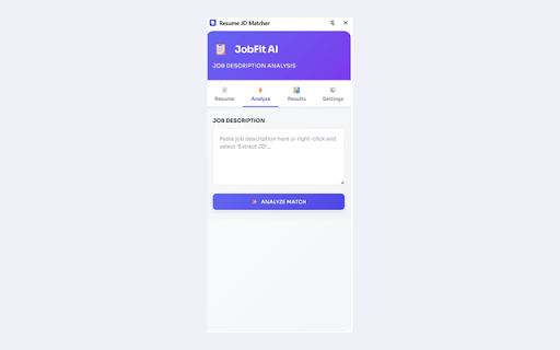 JobFit AI-Resume JD Matcher :: Compare resumes with job descriptions and find missing skills.