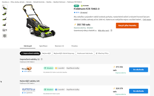 Fiat2Satoshi :: Automaticky nahrazuje ceny ve fiat měnách (CZK, EUR) ekvivalentem v satoshi podle aktuálního BTC kurzu.