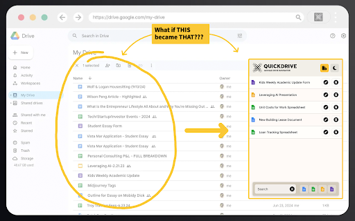 Quick Drive for Google Docs :: Instant access to your most used Google Docs.