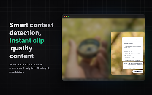 Everything to Notebook :: Extract text, subtitles, and images from authorized sites and sync to NotebookLM, Feishu/Lark, Notion, or Obsidian.