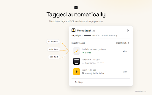 MemeStack :: Save, search & paste memes anywhere. Save any image to MemeStack in two clicks — AI tags it and makes it searchable.